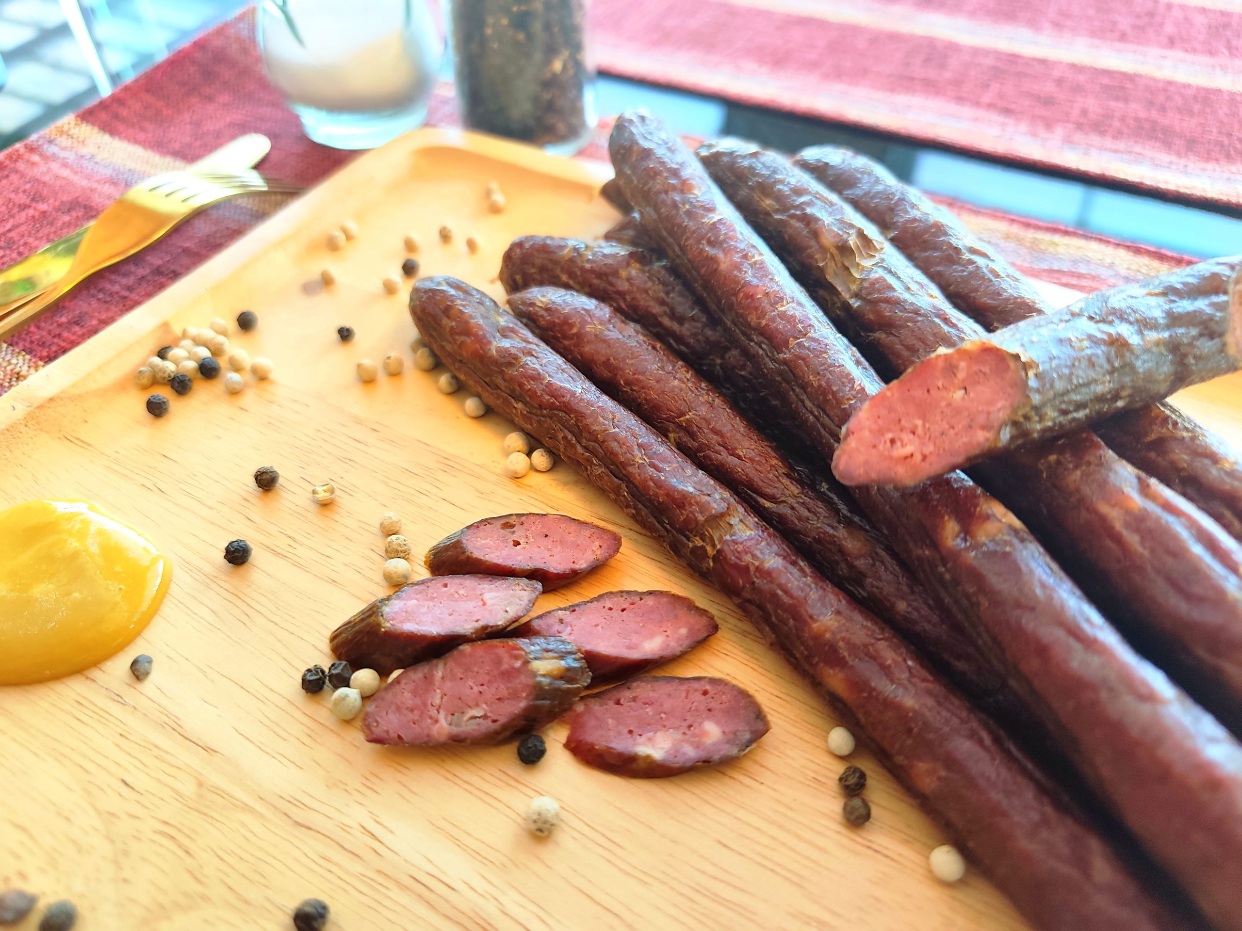 Authentic Polish kabanos made in Thailand by Thai Polish Foods Factory