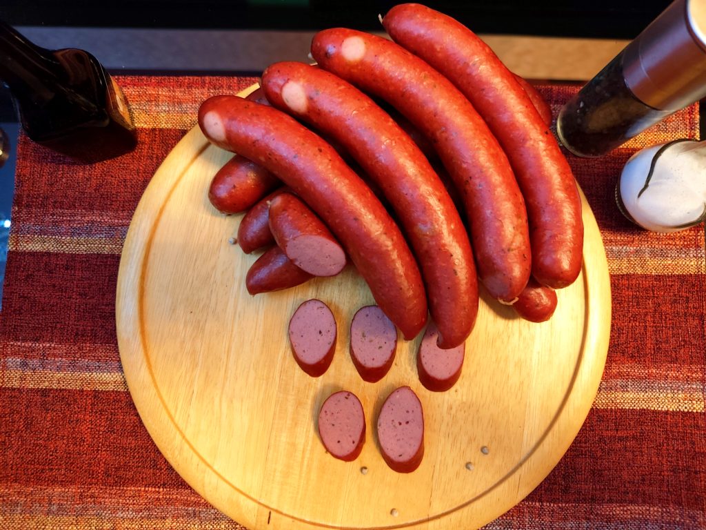 Polish smoked sausages made by Thai Polish Foods Factory